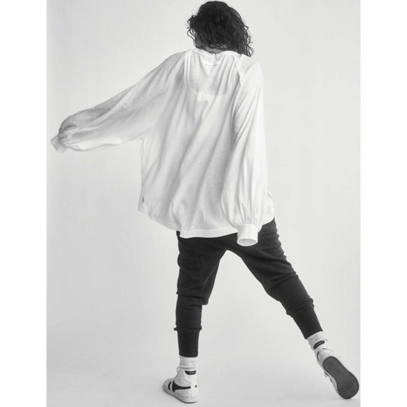 🎉LAST CHANCE🎉 NWT FP Movement She's Everything Solid Long Sleeve / White - Picture 3 of 6